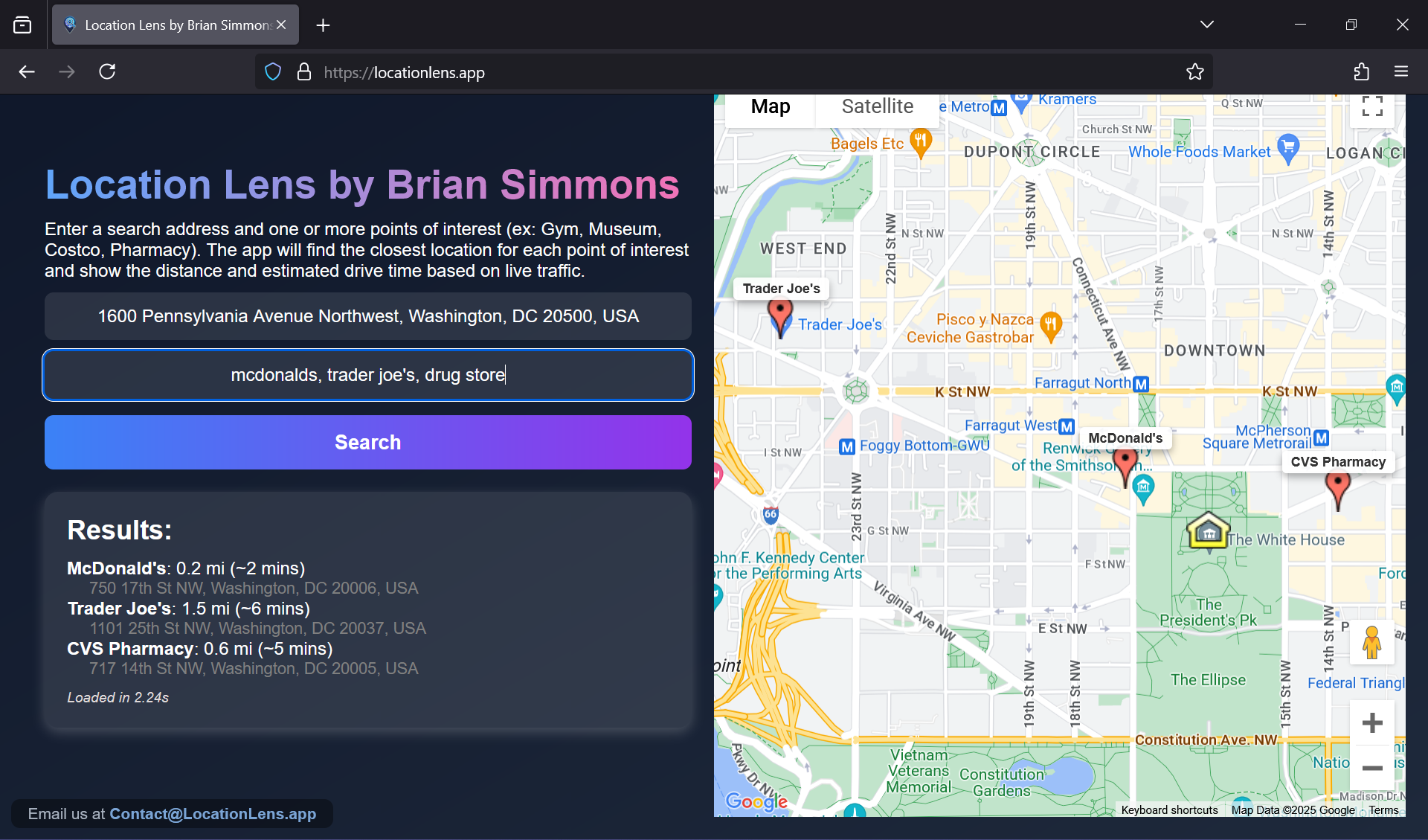LocationLens Screenshot